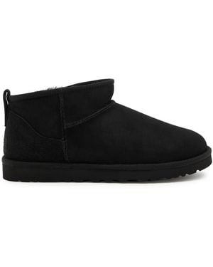 UGG Classic Designer Ultra Mini Suede Ankle Boots Uk11 - Black