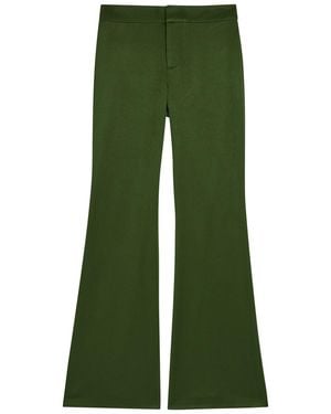 Alice + Olivia Andrew Flared-Leg Woven Trousers - Green