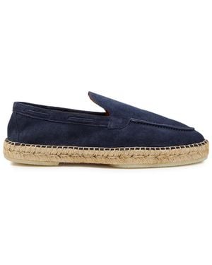 Aurélien Beachside Suede Espadrille Loafers - Blue