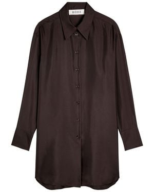 Rohe Silk Shirt - Brown