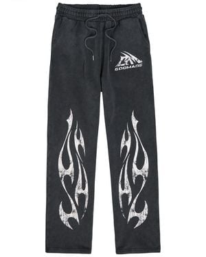 GODMADE Printed Straight-Leg Cotton Joggers - Grey