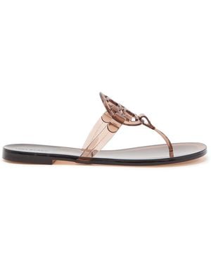 Tory Burch Miller Logo Jelly Sandals - Brown