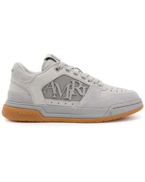 Amiri Classic Logo-Appliquéd Suede Trainers - White