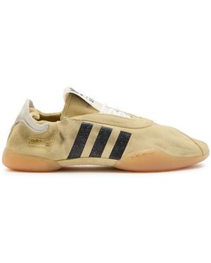 Adidas x Song For the Mute X Sftm Taekwondo Mei Distressed Suede Trainers - Natural