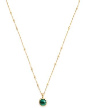 Daisy London Healing Stone 18Kt-Plated Necklace - Metallic