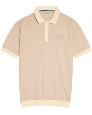 Sandbanks Logo-Appliquéd Cotton Polo Shirt - Natural