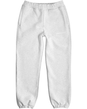Annie Hood Logo Cotton Joggers - White