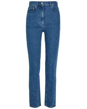Another Tomorrow Slim-Leg Jeans - Blue