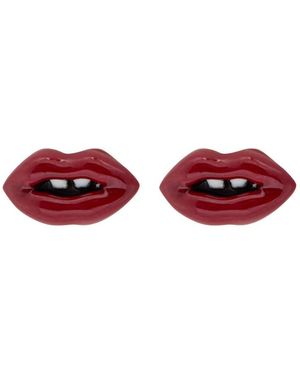 Marc Jacobs Lips Stud Earrings - Red