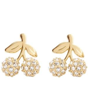 COACH Cherry Pavé Earrings - Metallic