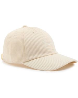 Varley Vickers Logo-Embroidered Soft Cord Cap - Natural