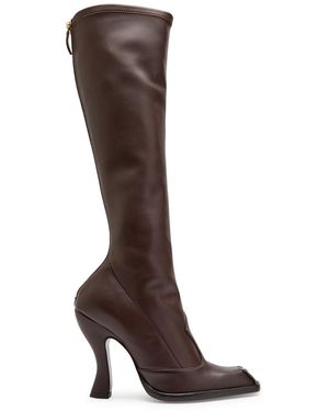 Etro Leather Knee-High Boots - Brown
