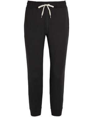 Vuori Performance Slubbed Jersey Cropped Joggers - Black