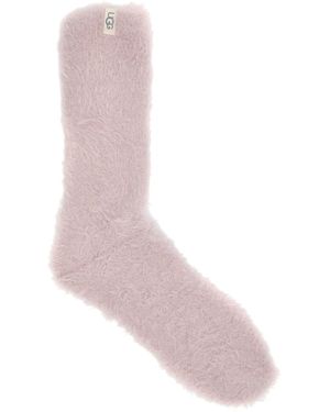 UGG Teddi Faux Fur Socks - Pink