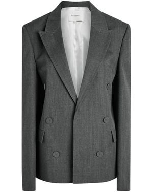 JW Anderson Double Breasted Tailored Wool Blazer - Black