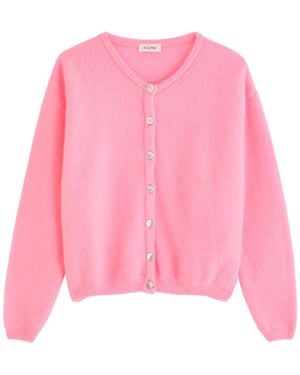 American Vintage Vitow Alpaca-Blend Cardigan - Pink