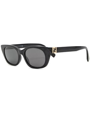 Fendi Narrow Cat-Eye Sunglasses - Grey