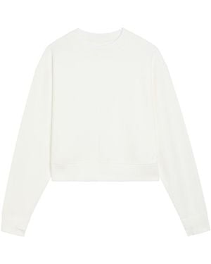 Varley Tasmin Cropped Stretch-Jersey Sweatshirt - White