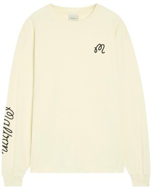 Malbon Gorse Logo-Print Cotton T-Shirt - Natural