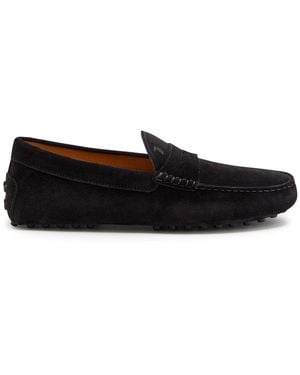 Tod's Gommino Suede Loafers - Black