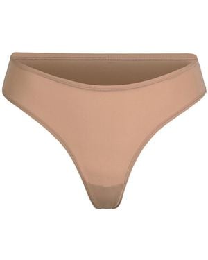 Skims Stretch-Jersey Thong - Natural