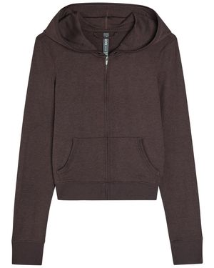Vuori Halo Mini Hooded Stretch-Jersey Sweatshirt - Brown