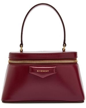 Givenchy Antigona Leather Vanity Bag - Purple