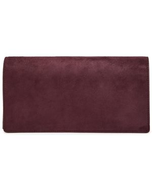 Metier Small Suede Jewellery Pouch - Purple
