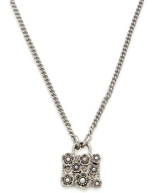COACH Rogue Bag Necklace - Metallic