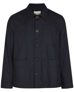 Oliver Spencer Kennard Wool Overshirt - Blue