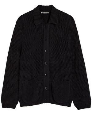 YMC Baker Cotton-Knit Cardigan - Black