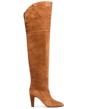 Chloé Eve Suede Over-The-Knee Boots - Brown