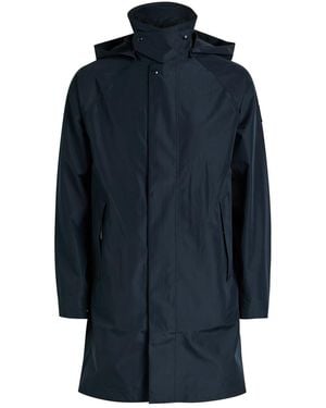 Belstaff Force Hooded Tritech Shell Coat - Blue