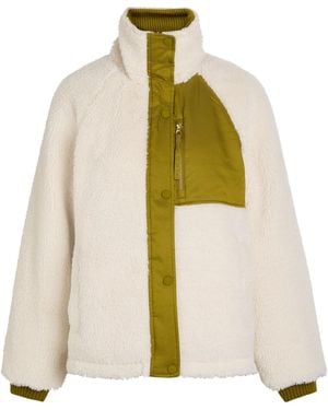 Varley Glover Reversible Fleece And Soft-Twill Jacket - Green