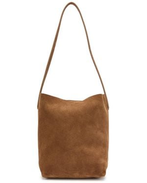 Mansur Gavriel Everyday Small Suede Tote Bag - Brown