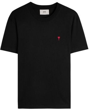 AMI｜SHORT-SLEEVED ROUND NECK T-SHIRTS (UTS024 726 721) Ami Paris Short sleeve t-shirts for Men | Online Sale up to