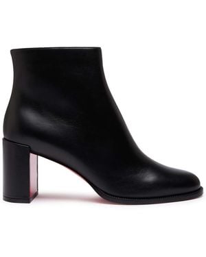 Christian Louboutin Adoxa 70 Leather Ankle Boots - Black