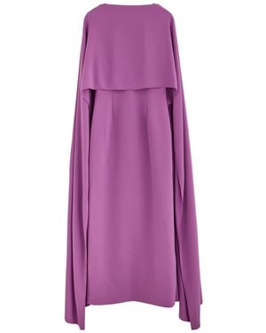 ROKSANDA Elina Cape-Effect Crepe Gown - Purple