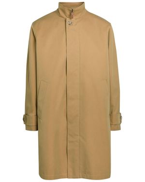 Tod's Cotton Trench Coat - Natural