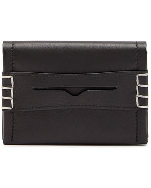 JW Anderson Loafer Leather Card Holder - Black