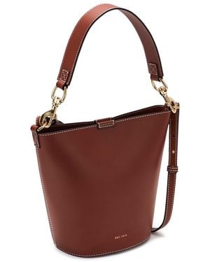 Jigsaw Veg Leather Kenton Bucket Bag - Brown