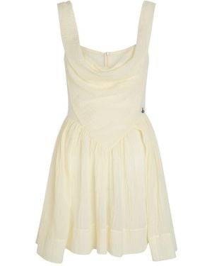 Vivienne Westwood Sunday Sleeveless Cotton Mini Dress - Natural