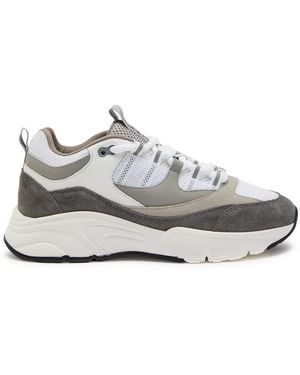 Cleens Aero Runner Panelled Mesh Trainers - White