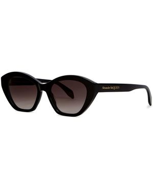 McQueen Cat-Eye Sunglasses, Sunglasses - Black