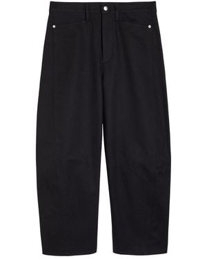 Maria McManus Bow Crop Barrel-Leg Jeans - Blue