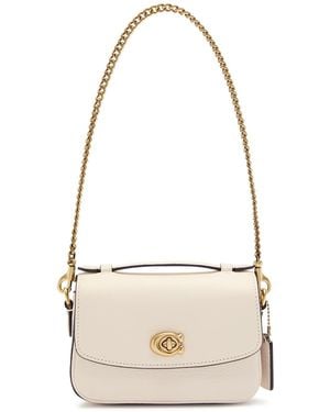 COACH Cassie 17 Pebbled Leather Cross-Body Bag - Natural