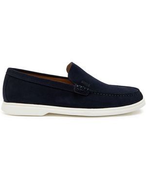BOSS Sienne Suede Loafers - Blue