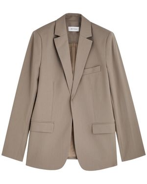 Matteau Wool-Blend Blazer - Brown