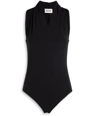 TOVE Liorah Stretch-Jersey Bodysuit - Black