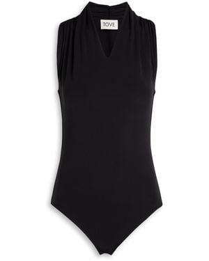 TOVE Liorah Stretch-Jersey Bodysuit - Black